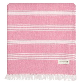 Casa Platino Turkish Beach Towels for Women, Pre-Washed 39"x71" Oversized Pool Towel, Lightweight and Sandproof with Quick-Dry, Travel, Beach Relaxation, or Poolside Lounging – Candy Pink