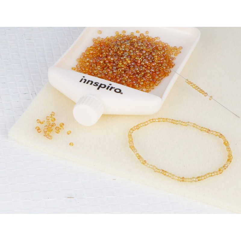 INNSPIRO Aurora Boreale Metallic Round Glass Stone 2.3mm 10/0 120g