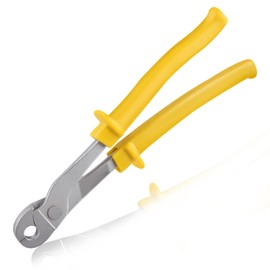 SPEEDWOX J-Clip Pliers Heavy Duty Cage Building J-Clips Pliers Cage Hook Pliers Wire Cage Clips with Anti-Slip Comfortable Grip Straight Nose J-Pliers for Building Rabbit Cages Coops