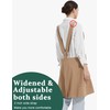 APRONNER Cozy Adjustable Cross Back Aprons for Women with Pockets