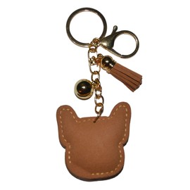 French Bulldog Keychain for Dog Lovers, Bling Women's Purse Charms for Handbags, Girls Rhinestone Backpack Charm Keyrings