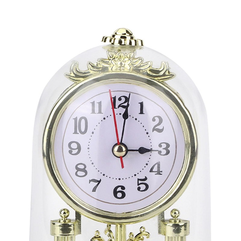 Cocoarm European Retro Style Living Room Clock, Antique Table Clock,
