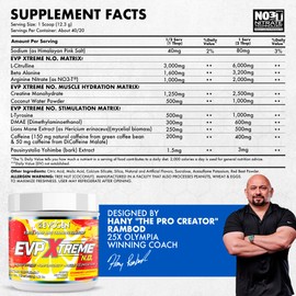 Evogen EVP Xtreme NO - Pre Workout Powder for Men & Women | Sugar Free Preworkout with Beta Alanine, Creatine, and Caffeine for Energy & Pump | Strawberry Lemonade | 40 Servings