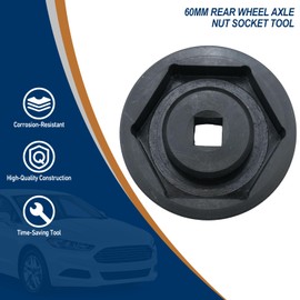 Torquizo 60mm Rear Wheel Axle Nut Socket Tool Compatible with KTM Super Duke 1290/1290 R 2014-2022 - 1/2 Drive