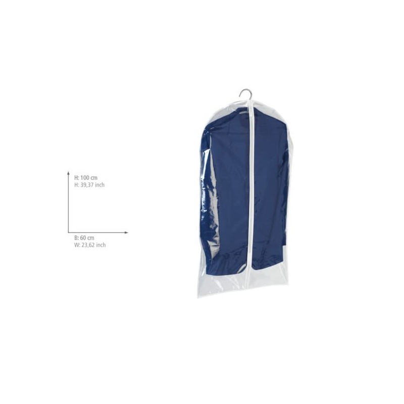 Wenko 3792700100 Suit Bag 60x100 cm Transparent Plastic Film