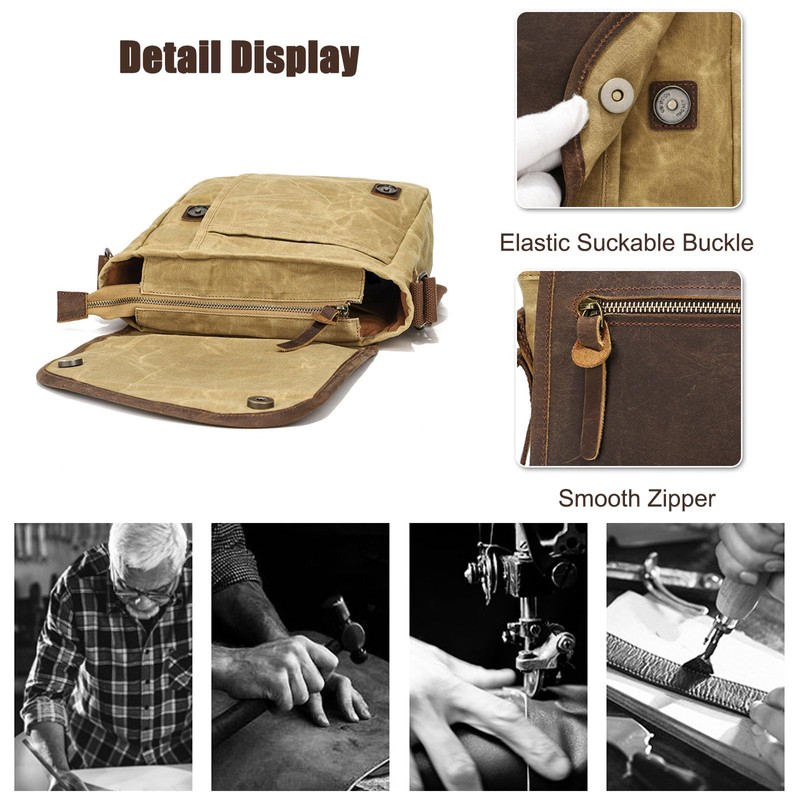 FANDARE Men's Shoulder Bag Men's Canvas Crossbody Bag Messenger Bags