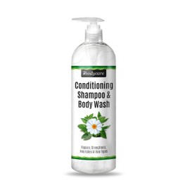 ibodycare Conditioning Shampoo & Body Wash, Hair & Body Cleanser, Sulfate Free, Hydrating, Clarifying, Detangling, Gentle, with Green Tea & Chamomile, Free from Parabens & Phosphates, All Hair Types