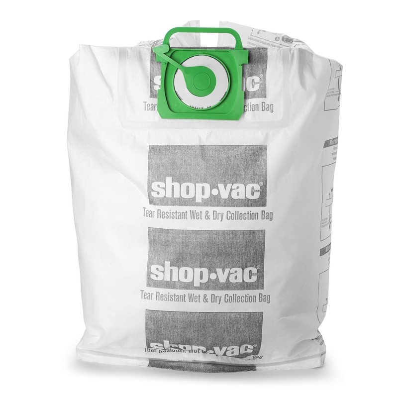 Shop-Vac 9021633 Genuine Wet/Dry Tear Resistant Collection Filter Bags, 12-20