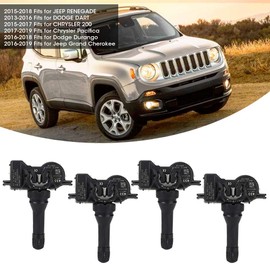 Car TPMS,4pcs Tire Pressure Monitoring Sensor TPMS Fits for Jeep Renegade OE:68252493AB