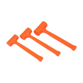HFS (R) 3PCS Dead Blow Hammer Set, 1, 2, 3 lb Pound Dead Blow Hammer,Unicast Deadblow Mallet with Checkered Grip
