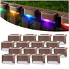 Solar Deck Lights Outdoor 16 Pack,Solar Step Lights Waterproof for