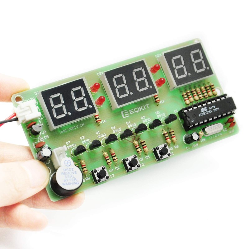 Gikfun 6 Bits Digital LED Electronic Clock DIY Kits PCB