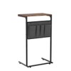 Vantic C Shaped End Table, Small Side Table for Couch