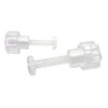 Fasten Tight White Poly Carbonate Fasteners - 12pk Clear (Plastic