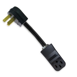 10-50P Male 3-PIN Plug to 14-50R 4-PIN Female Receptacle Stove Range Oven Power Cord Adapter 250V NEMA FX355