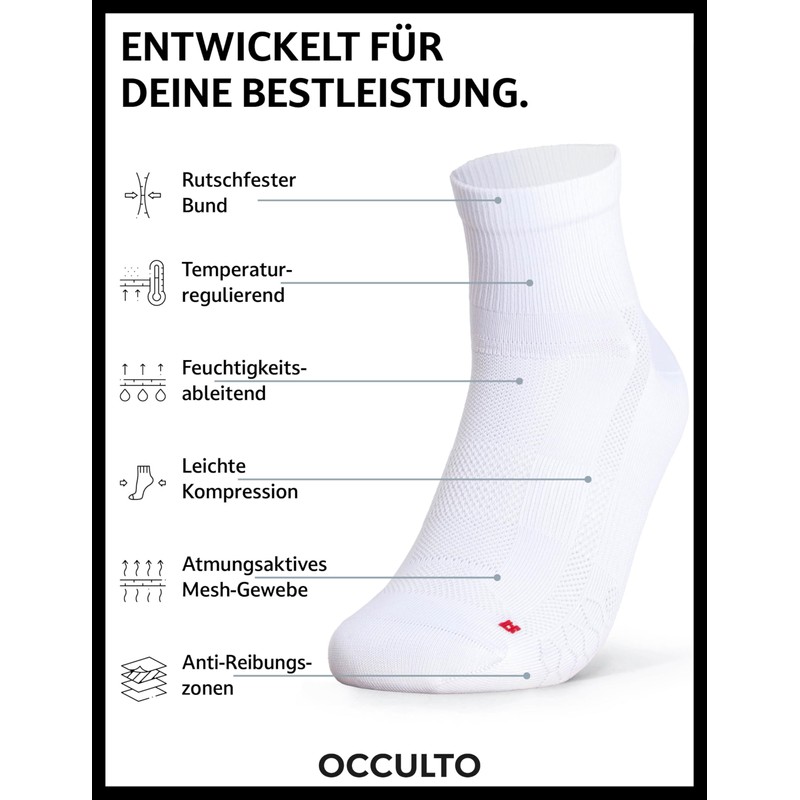 Occulto Men's & Women's Short Road Cycling Socks Pack of