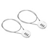 PATIKIL Combination Lock 20 Inch, 2 Pcs 3 Digit Outdoor