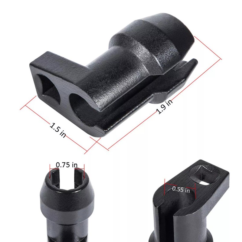 LL-Auto Fuel Injector Line Removal Tool 17MM Socket for 6.7L