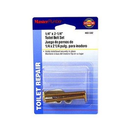 Master Plumber 403592 MP Toilet Bolt, 1/4-Inch X 2-1/4-Inch