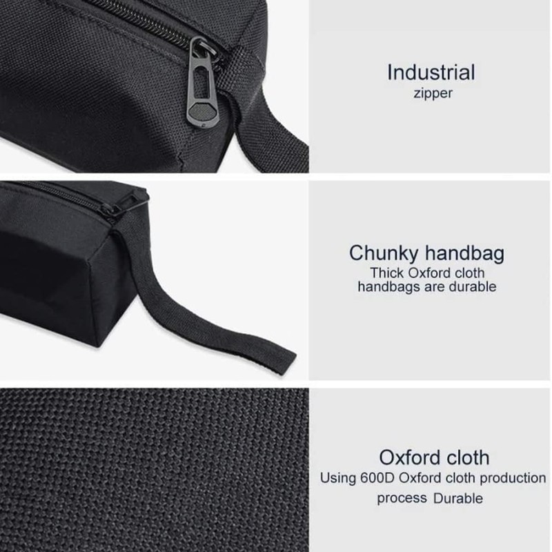2/5 Pieces Mini Zipper Canvas Tool Bag Small Tool Bag