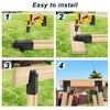 4 Pcs Outdoor 4"x4" Compound Angle Brackets,Deer Stand Brackets for