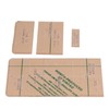 4Pcs Acrylic Templates Durable Reusable Transparent Clear DIY Leather Models