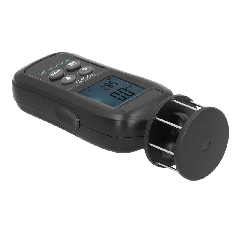 Digital Display Anemometer Handheld 3‑Cup Turbine Anemometer for Wind Temperature