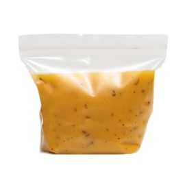 Vsorce4u 12 x 1L Reusable Soup & Sauce Storage Bags - Stand Up, Polypropylene (PP) Fridge & Freezer Bags with Zipper Closure