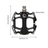 Aluminium Alloy Bicycle Pedals AntiSlip Mountain Bike Cycling Platform Flat