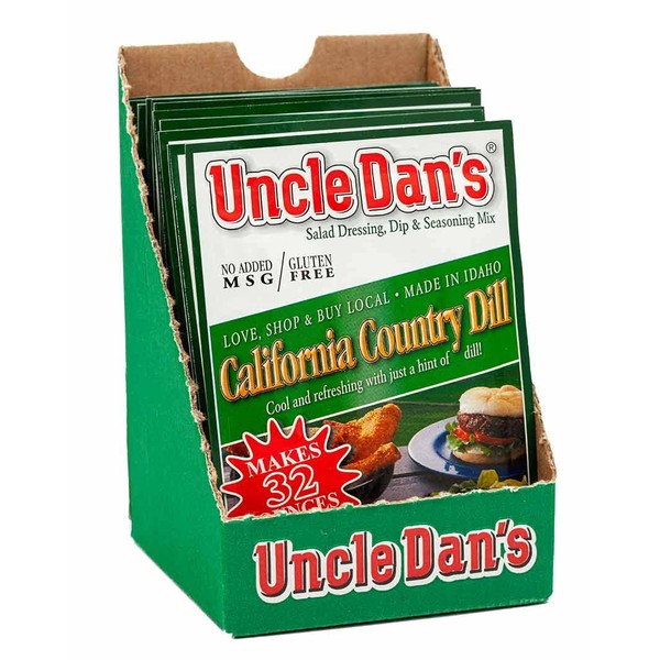 Uncle Dan's California Country Dill | Singles Case – 12 Count (Pack of 1)