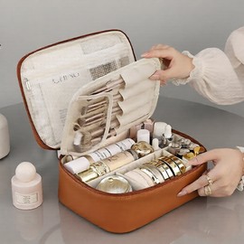 Red Asset Large Capacity Cosmetic Pouch Makeup Bag / 레드에셋 대용량 화장품 파우치 메이크업 가방