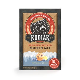 Kodiak Cakes Muffin Baking Mix, Blueberry Lemon, High Protein, 100% Whole Grains, (Pack of 1)