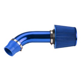 PHILTOP 3" Universal Cold Air Intake Kit, Aluminum Car Air Intake Pipe Kit (Blue) Compatible With Honda Civic 2006-2011 1.8L