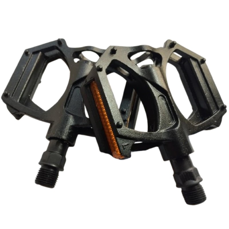 ANDINUS Aluminium MTB Pedals, Steel Axle 9/16", Sturdy and Lightweight