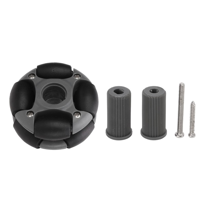Omni Directional Wheel, Side Mobility Black Gray Load 2kg Omni