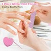2 Sheets Nail Art Tools Set, 3-Piece Manicure Kit with