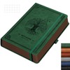 RETTACY Graph Paper Notebook, Thick A5 Grid Notebook, Leather Hardcover