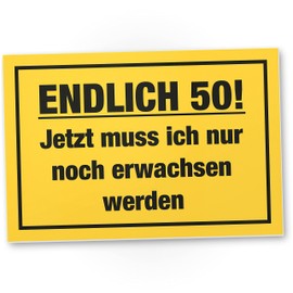 DankeDir! Endlich 50 Jahre Schild - Geschenk 50. Geburtstag bester Freund Freundin Geschenkidee Geburtstagsgeschenk 50ten Geschenk 50er Geburtstagsparty