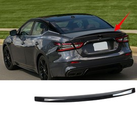 MUTUSAISI Paintd Black Rear Spoiler Wing Trunk Lip Compatible with Nissan Maxima S/SV/SL/SR 2016-2023 Sedan Accessories