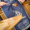 Opinel Kitchen Apron for Adults, Blue, Cotton