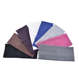 Baluue 6pcs Cotton Stretch Headbands for Women Sports Headwraps Non- Hair Accessories for Yoga Running and Exercise Mixed Colors