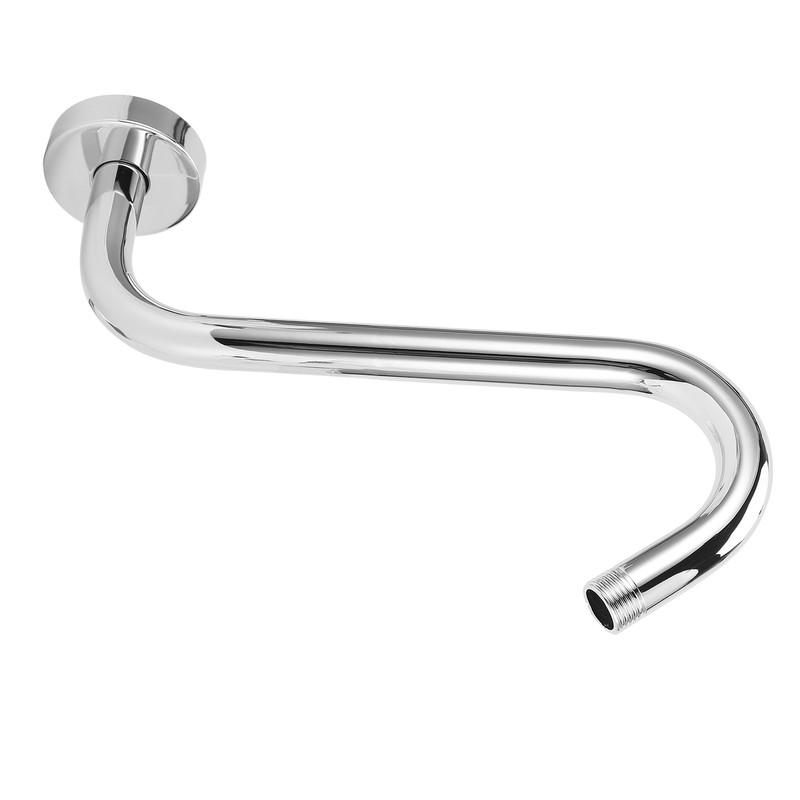 NPT1/2 Shower Arm SShape 8in Stainless Steel Electroplating Shower Head