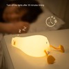 LED Night Light Cute Lying Duck Shape Soft Silicone Soft