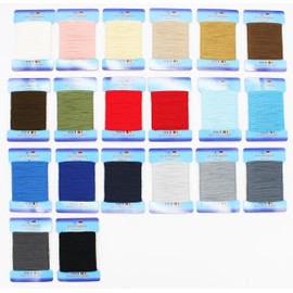 Darning Yarn Box with 20 Cards 20 m Polyacrylic - Twist for Repairing Textiles (Colour Mix)