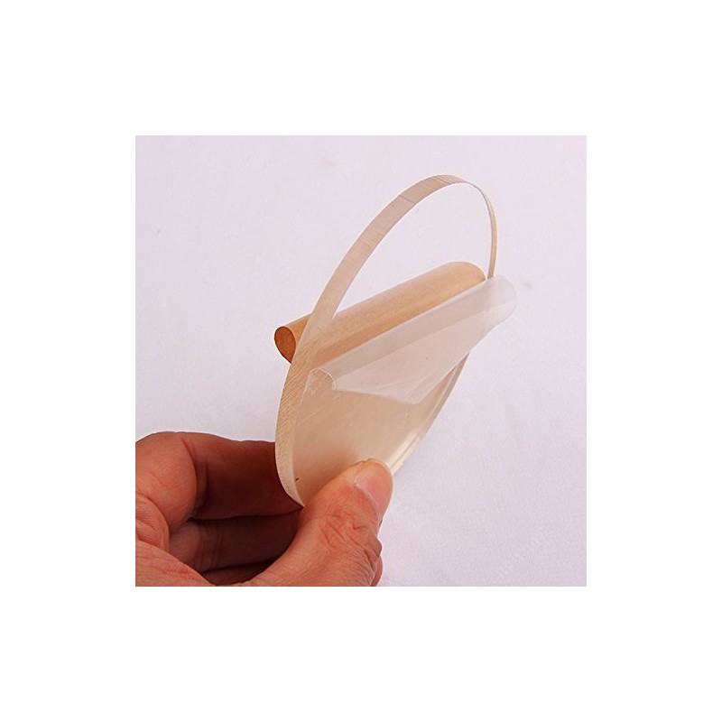 MEYA Set of 20pcs Clear Acrylic Discs, Plexiglass Laser cut