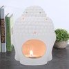 White Essential Oil Wax Ceramic Buddha Shaped Yoga Home Bedroom