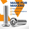 M8 x 80mm 20 PCS Flat Head Hex Socket Cap