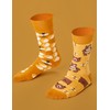 Many Mornings Unisex Honey Bear Mismatched Socks, multicoloured