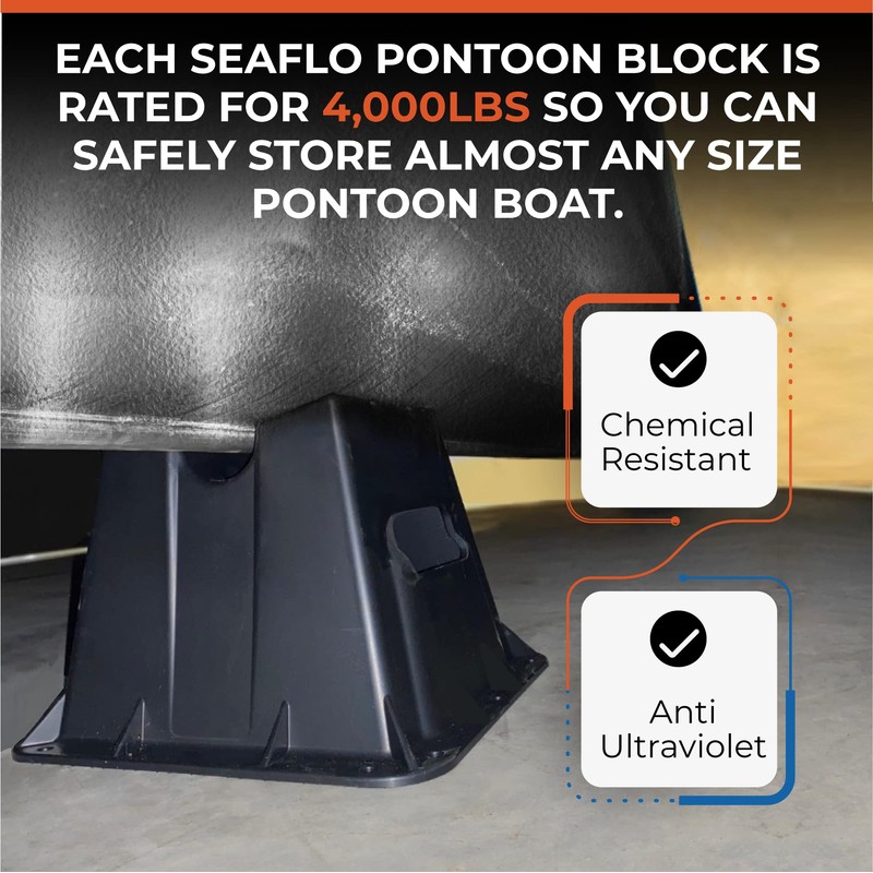 SEAFLO Pontoon Storage Blocks - Heavy Duty, Stackable & Weather