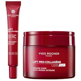 Yves Rocher Tratamiento Facial con BAKUCHIOL efecto PIEL NUEVA LIFT PRO COLLAGENE Crema intensiva da y noche rellenadora de arrugas (75 ml)  Contorno 